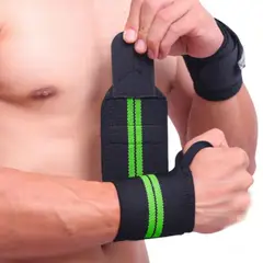 TORPEDO - Par Muñequera Deportiva Elástica Ajustable Crossfit Gym