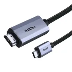 BASEUS - Cable Adaptador Ultra Resistente 4K 60Hz Tipo C a HDMI 200 cm