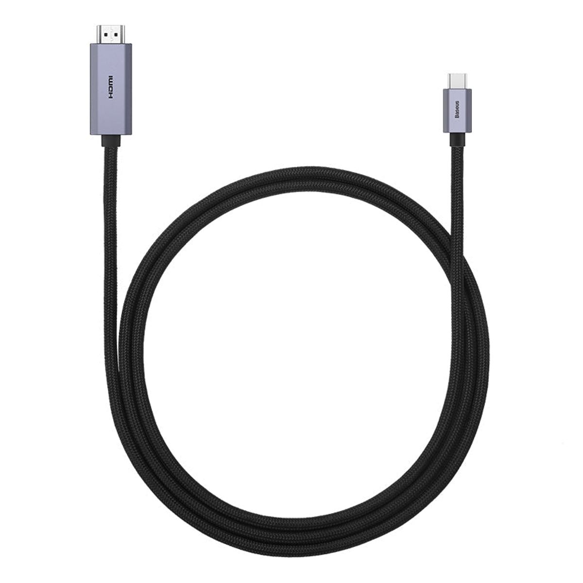 BASEUS - Cable Adaptador Ultra Resistente 4K 60Hz USB-C a HDMI - 2 Metros