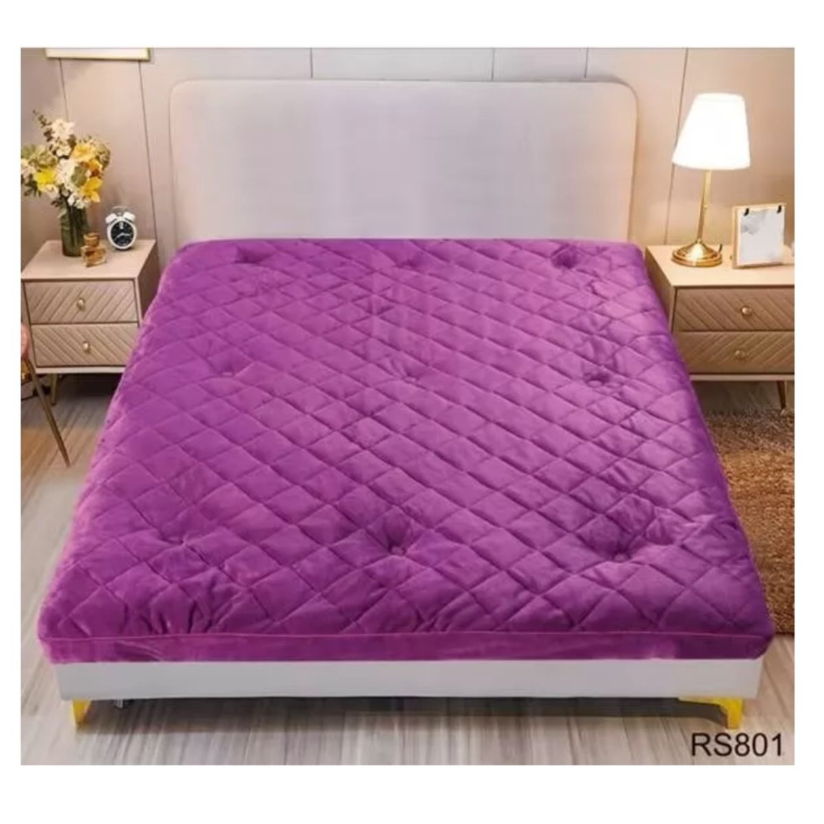 GENERICO - Cubre Colchón Ultra Acolchado Topper 2 Plaza