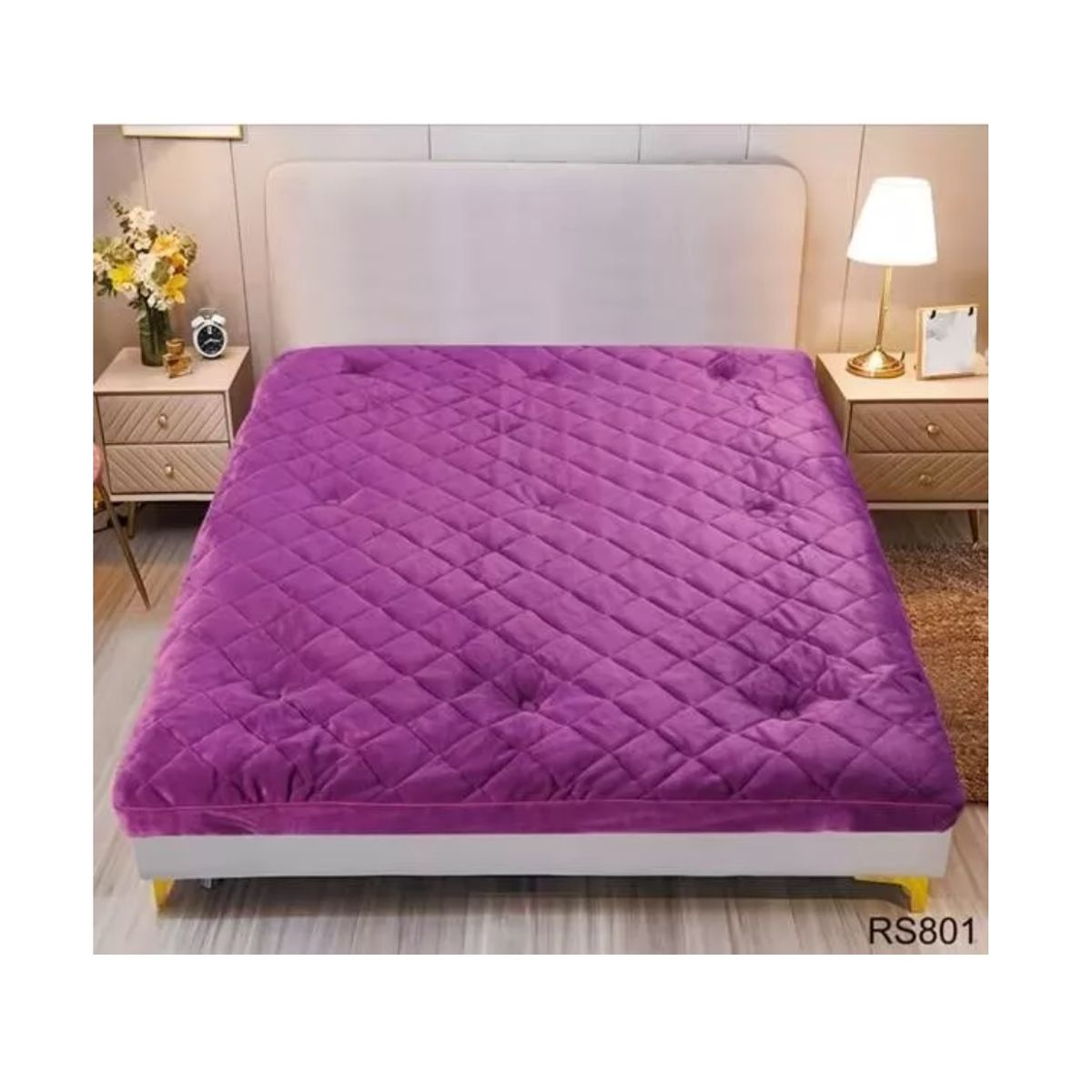 GENERICO - Cubre Colchón Ultra Acolchado Topper 2 Plaza