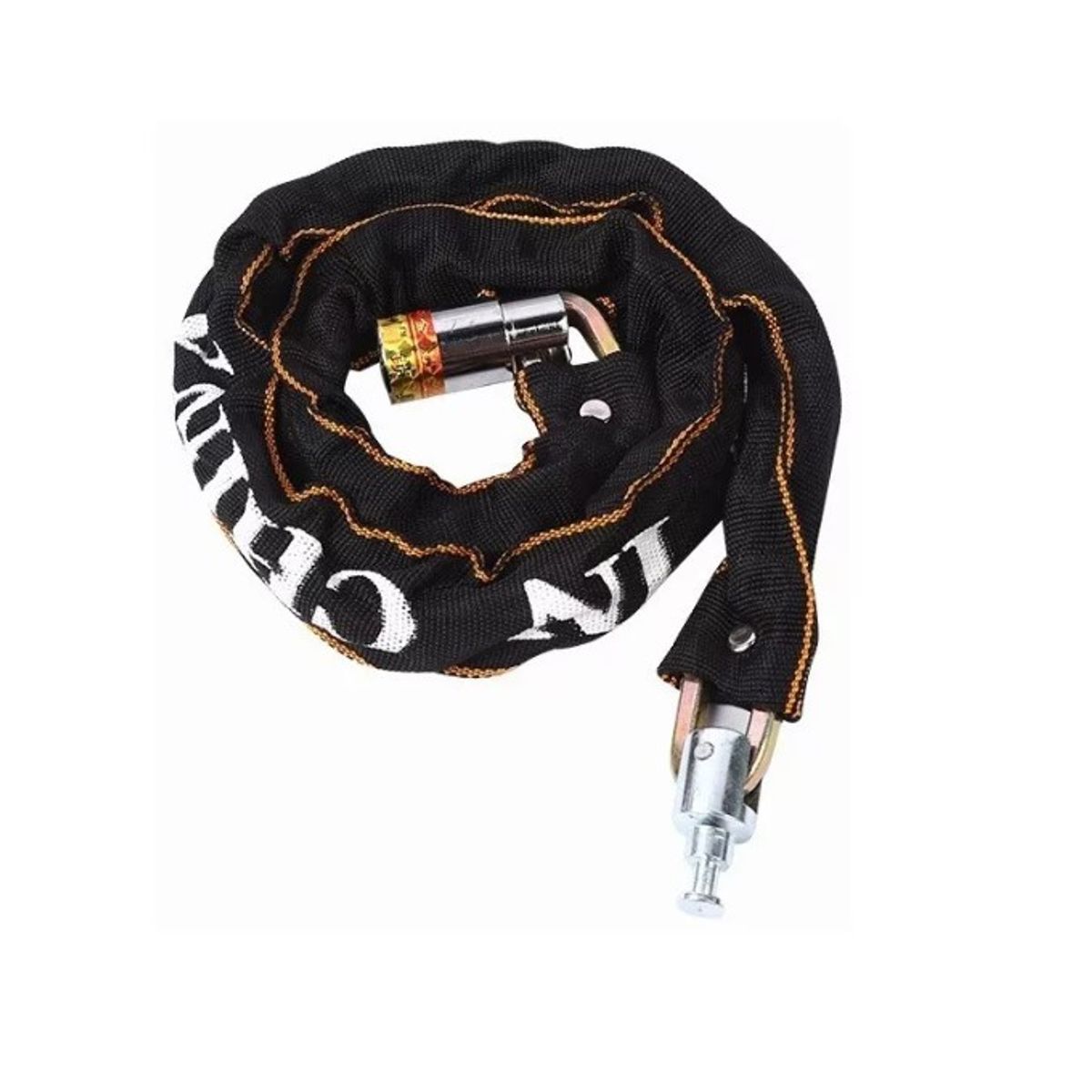 GENERICO - Cuadrada Candado Con Cadena Para Motos Bicicleta 135cm
