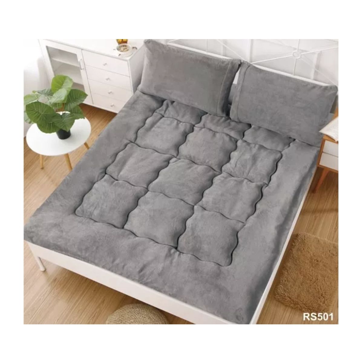 GENERICO - Cubre Colchón Ultra Acolchado Topper 2 Plaza