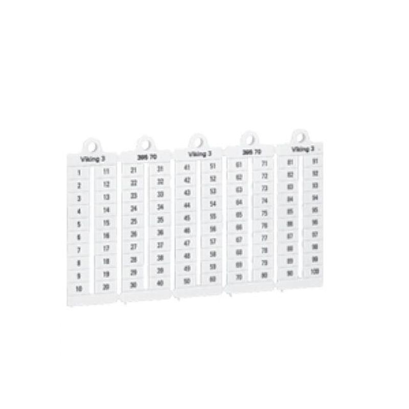 GENERICO - PLACAS DE MARCA HORIZP6 1-10 Legrand