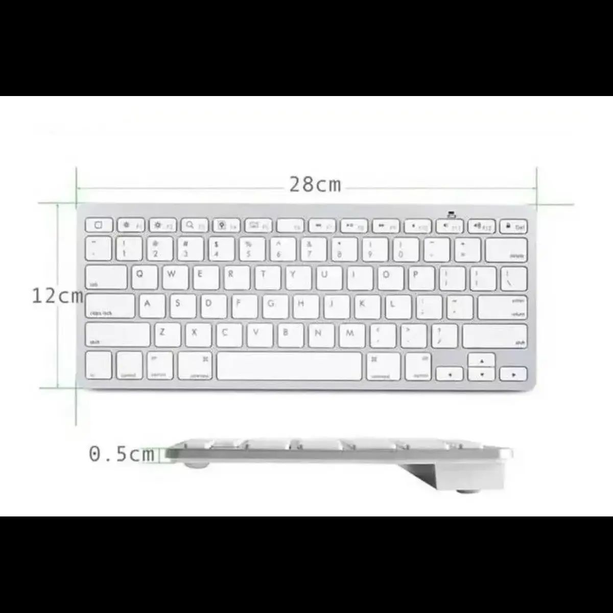 WEIBO - Teclado bluetooth Weibo WB-8022 QWERTY español Latinoamérica