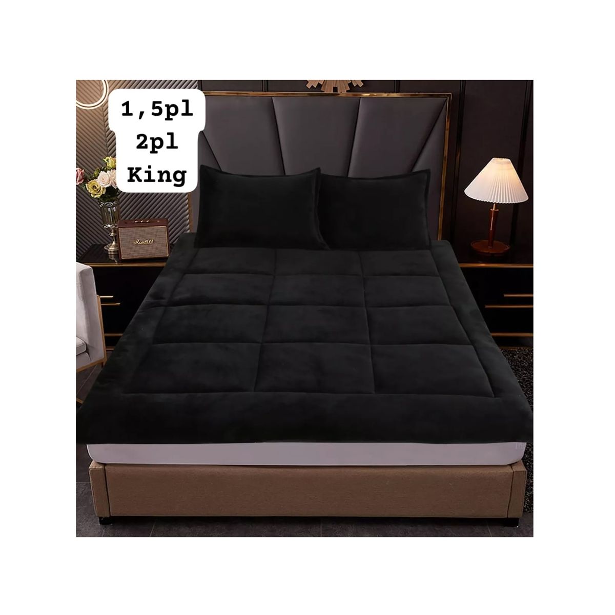 GENERICO - Cubrecolchon Ultra Acolchado Tipo Topper 1,5 Plz