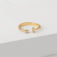 BY LAS CAYETANAS - Anillo gold EBRO