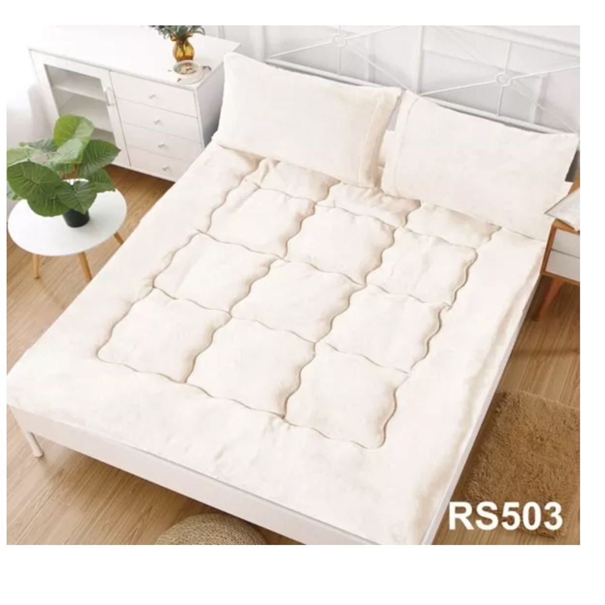 GENERICO - Cubrecolchon Ultra Acolchado Tipo Topper 1,5 Plz