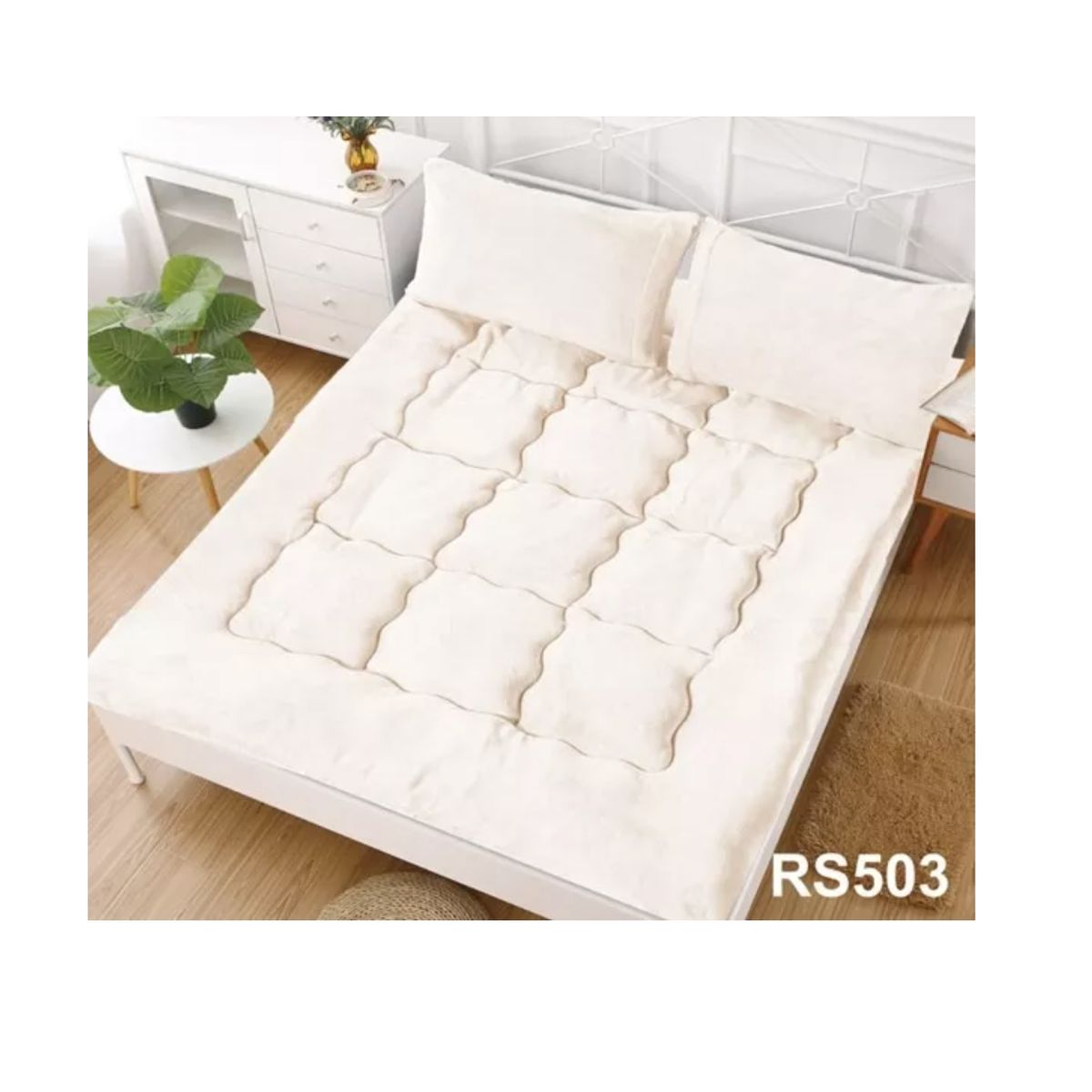 GENERICO - Cubrecolchon Ultra Acolchado Tipo Topper 1,5 Plz