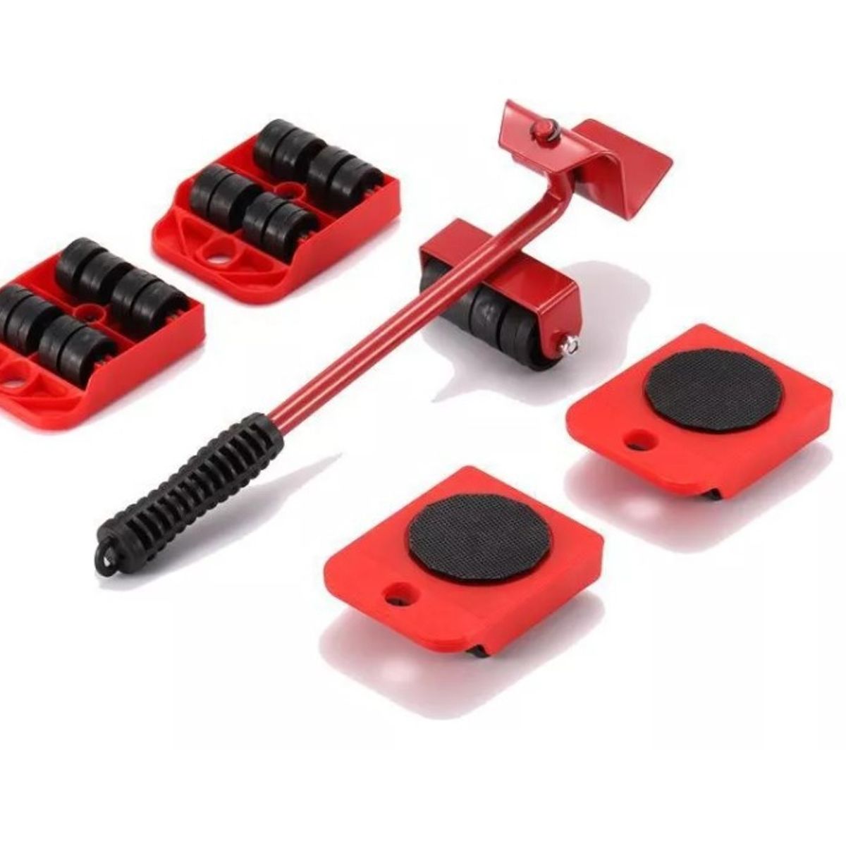 GENERICO - Set Para Mover Artefactos Muebles Pesados Multiuso Rojo