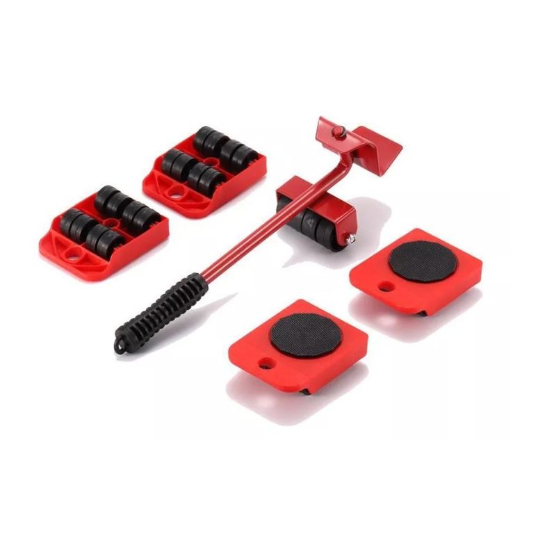 GENERICO - Set Para Mover Artefactos Muebles Pesados Multiuso Rojo
