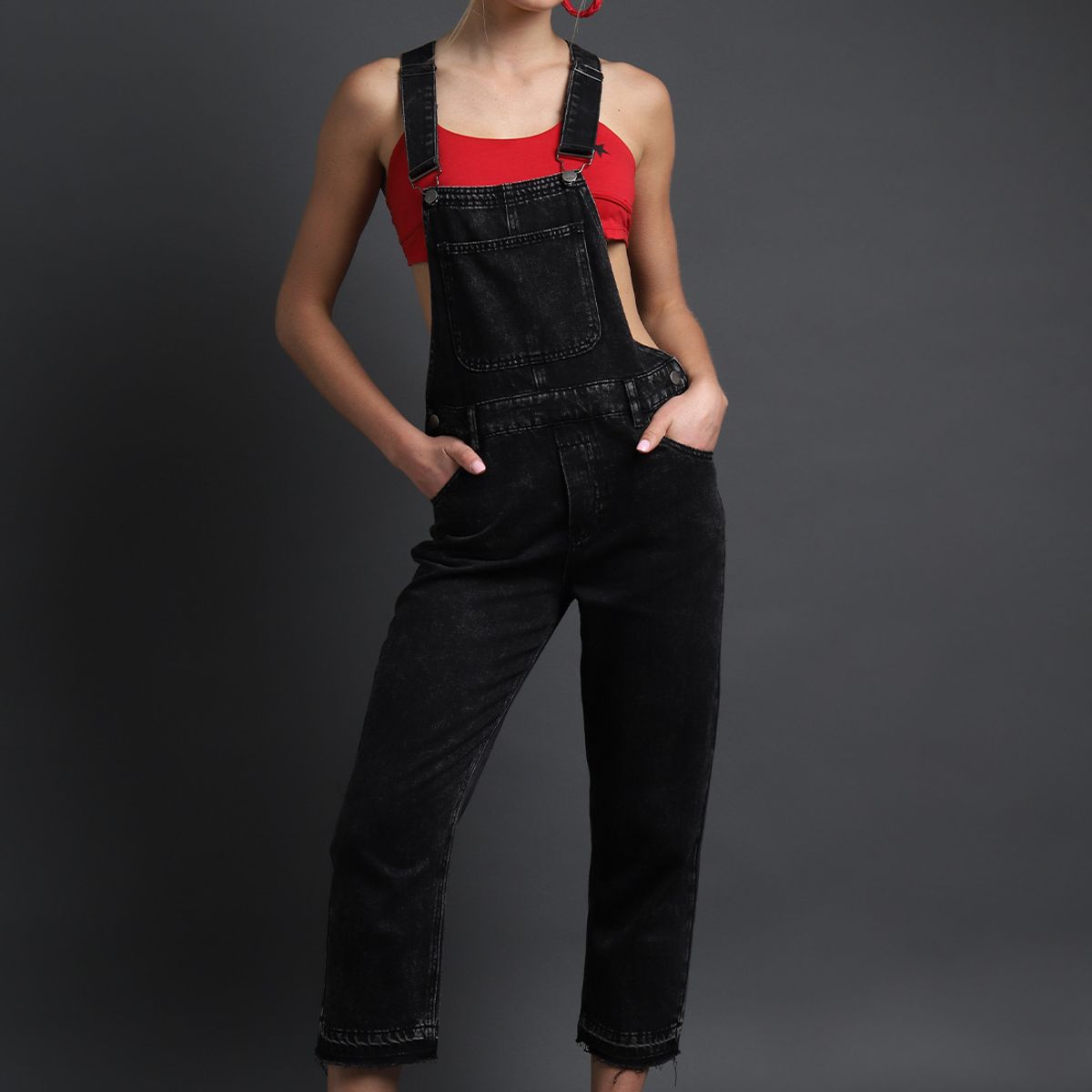 SOVIET - Jardinera Denim Mujer Soviet SOVIET