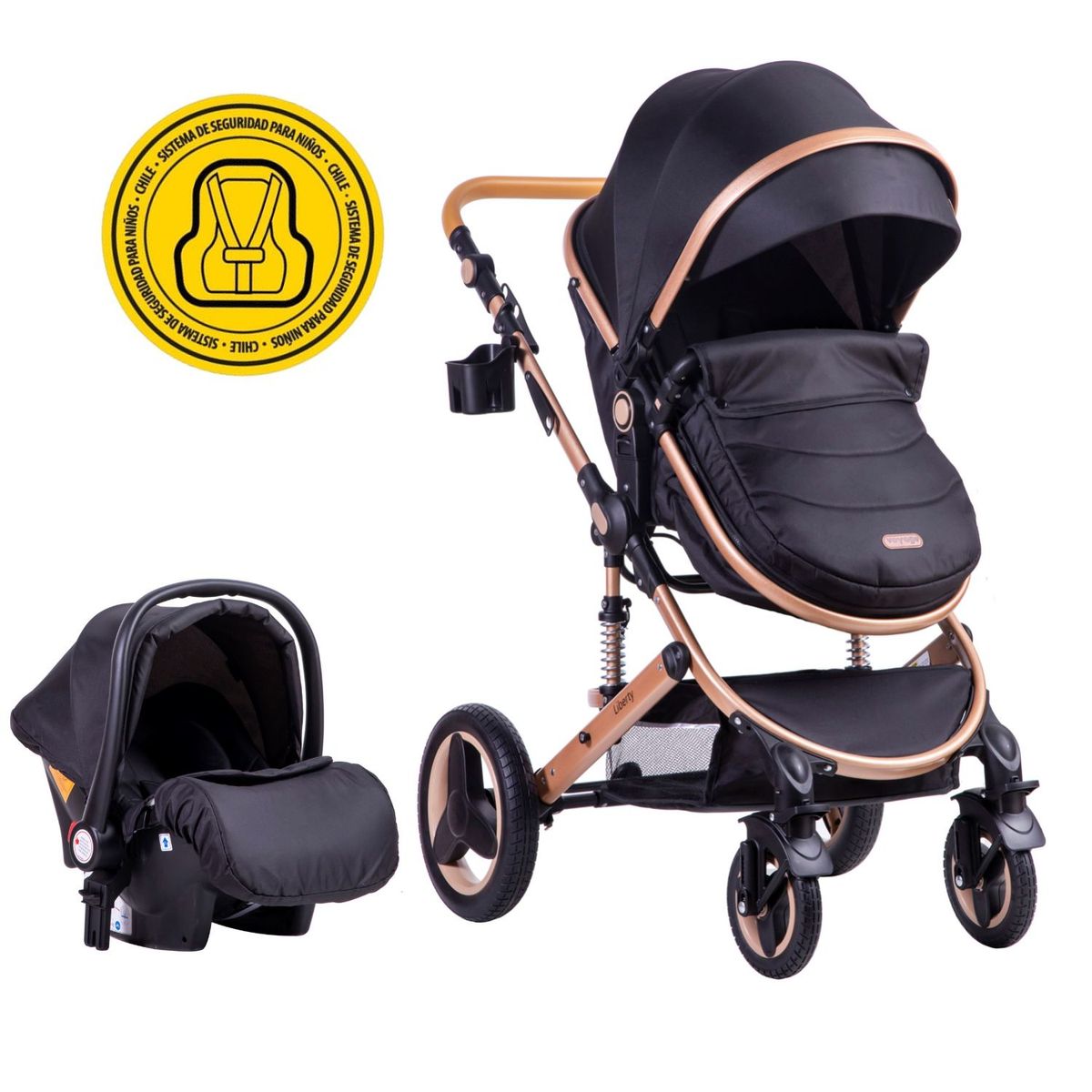 VOYAGE - Coche Travel System Liberty Black
