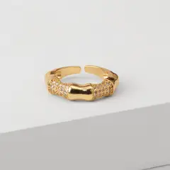 BY LAS CAYETANAS - Anillo gold MOSA