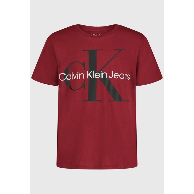 CALVIN KLEIN - Polera Niño Monologo Rojo Calvin Klein