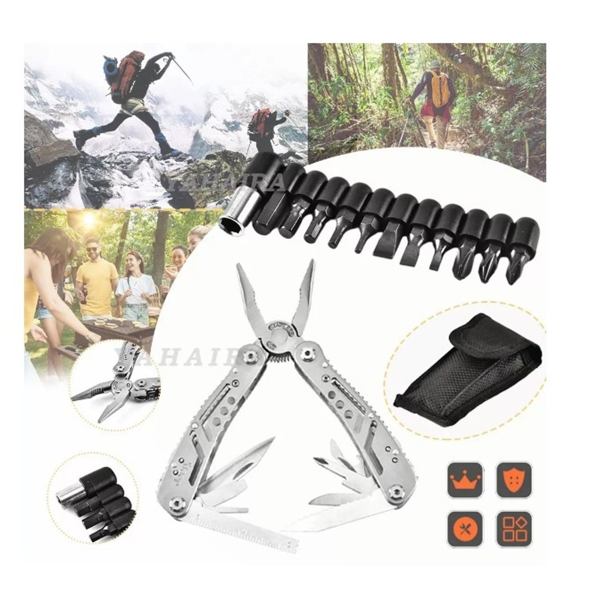 GENERICO - Alicates Plegables Multiusos Para Herramientas