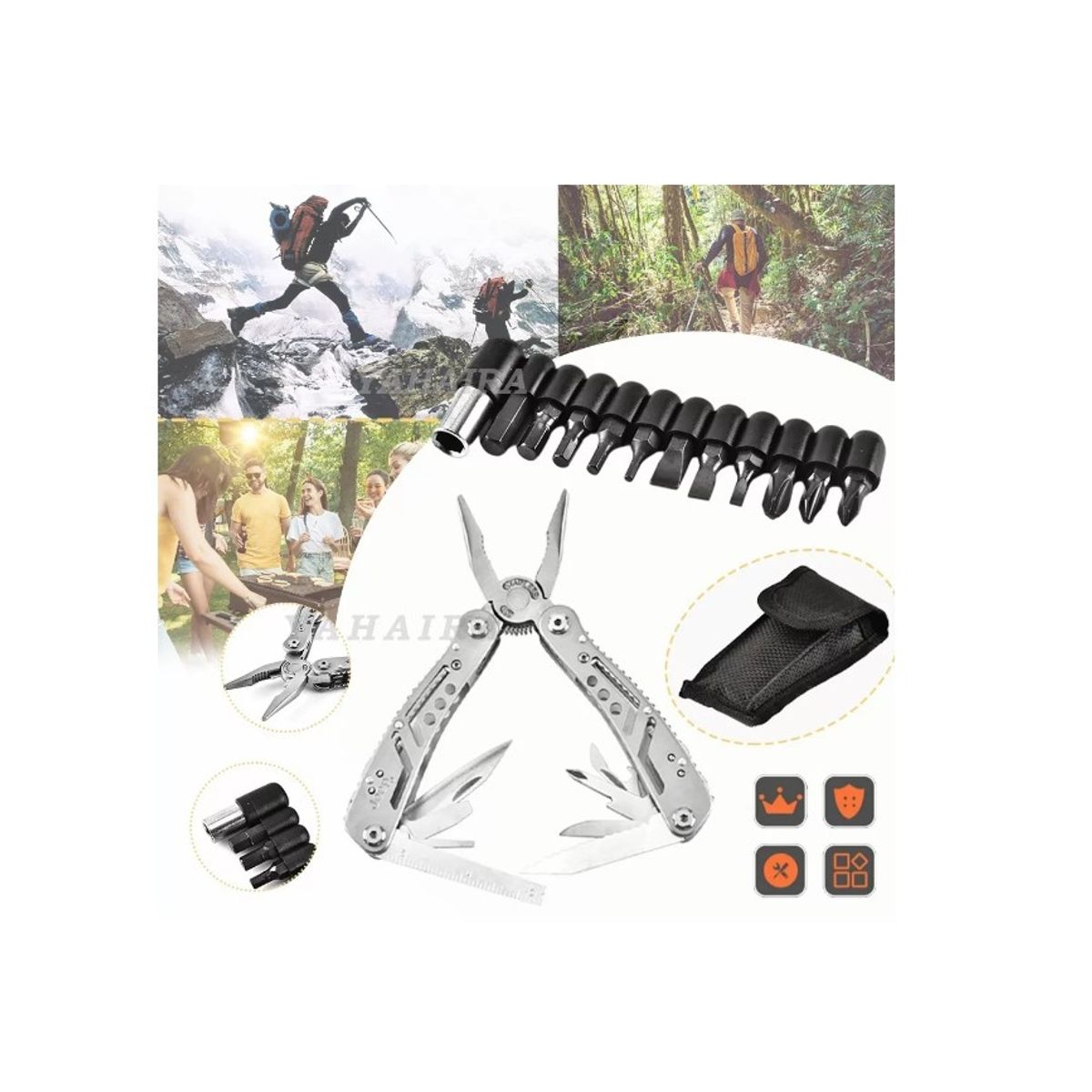 GENERICO - Alicates Plegables Multiusos Para Herramientas