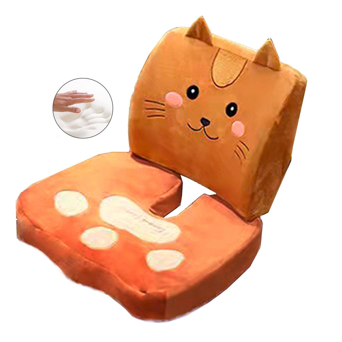 KTANA - Kit Cojines Ergonómicos Ktana Diseño Café