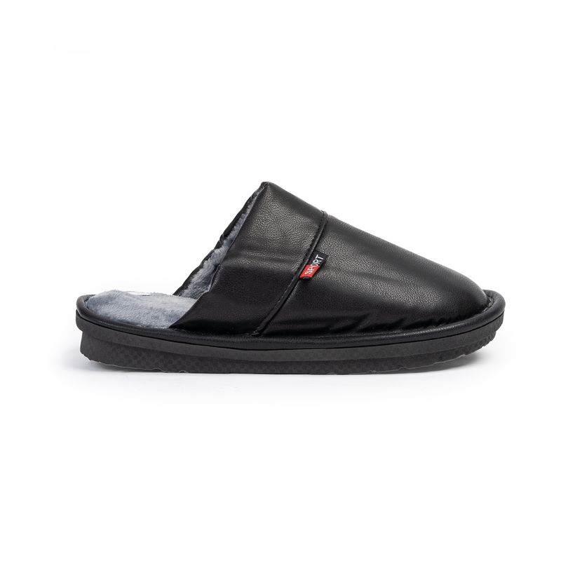CARBIN - Pantufla Hombre Negro Michel Carbin