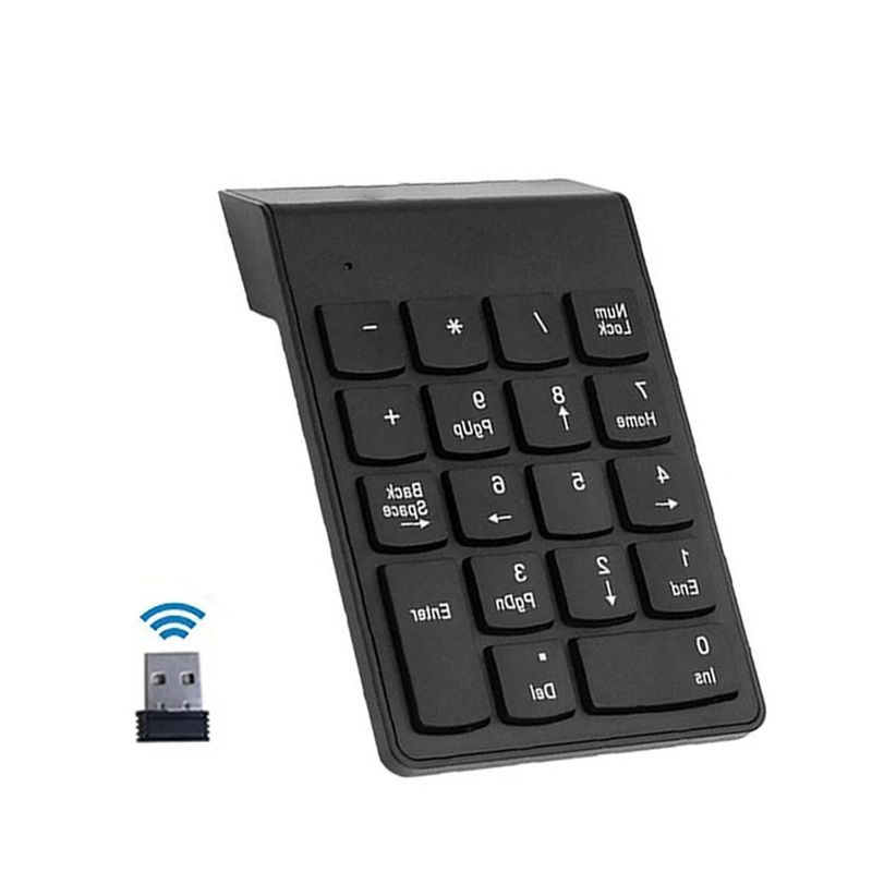 GENERICO - Teclado Numérico Inalámbrico/ 2.4 GHz/ Color Del Teclado Negro.