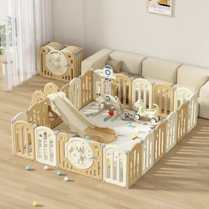 VOYAGE - Corral Bear Kaki + Centro de Juegos 193X234cm