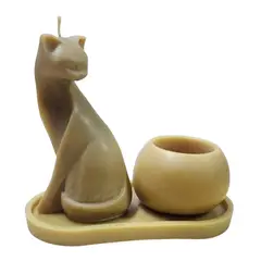 SCENTS CHILE - SET NILO, MIEL, 1 VELA GATO 200GM+ 1 CUENCO 140GM+ BASE 25GM