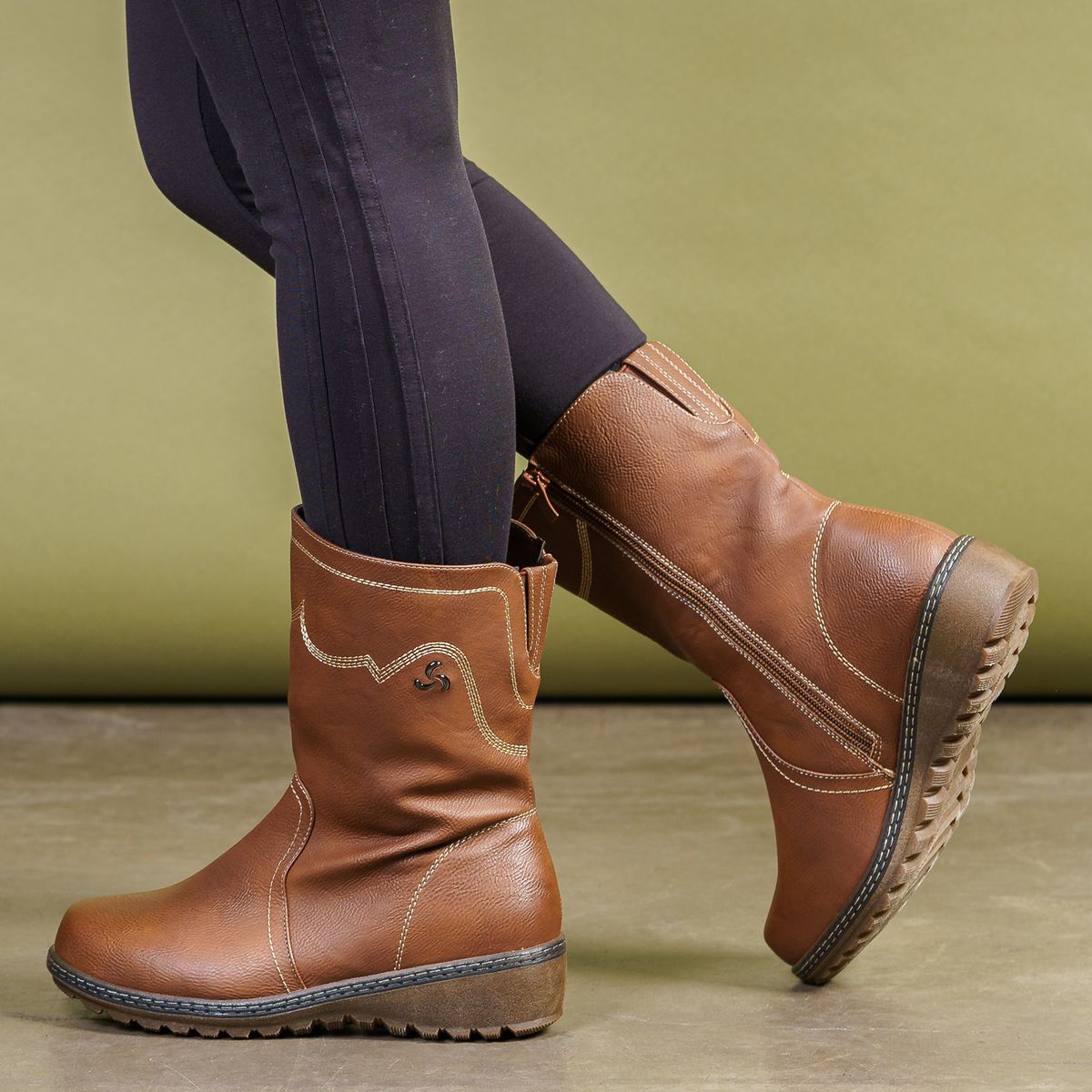 THUNDER BLUE - Bota Mujer Café Kalea Thunder Blue