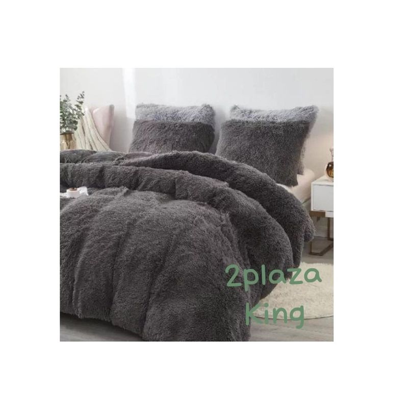 GENERICO - Cobertor Chiporro 2 Plazas Plush Gris