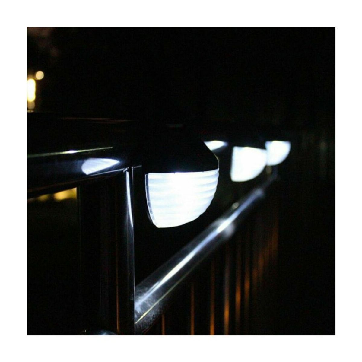 GENERICO - Pack 2 Lampara Solar Redonda Sensor Fotocélula Para Pared