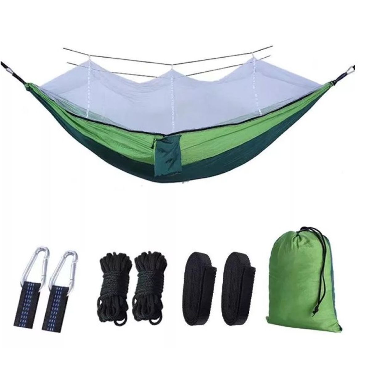 GENERICO - Hamaca Portátil Camping Mosquitero Trekking Hasta 300 Kg