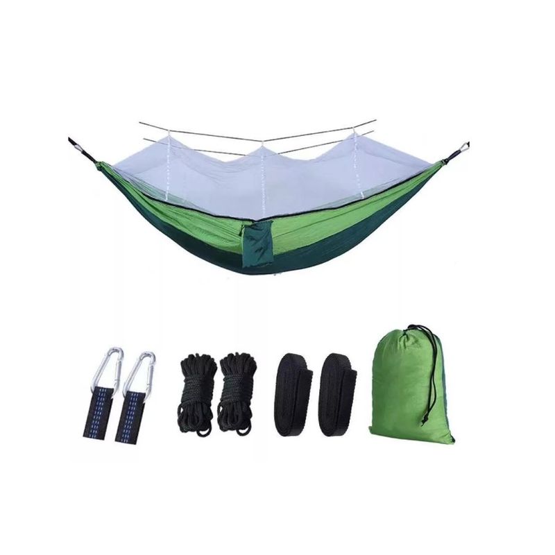 GENERICO - Hamaca Portátil Camping Mosquitero Trekking Hasta 300 Kg