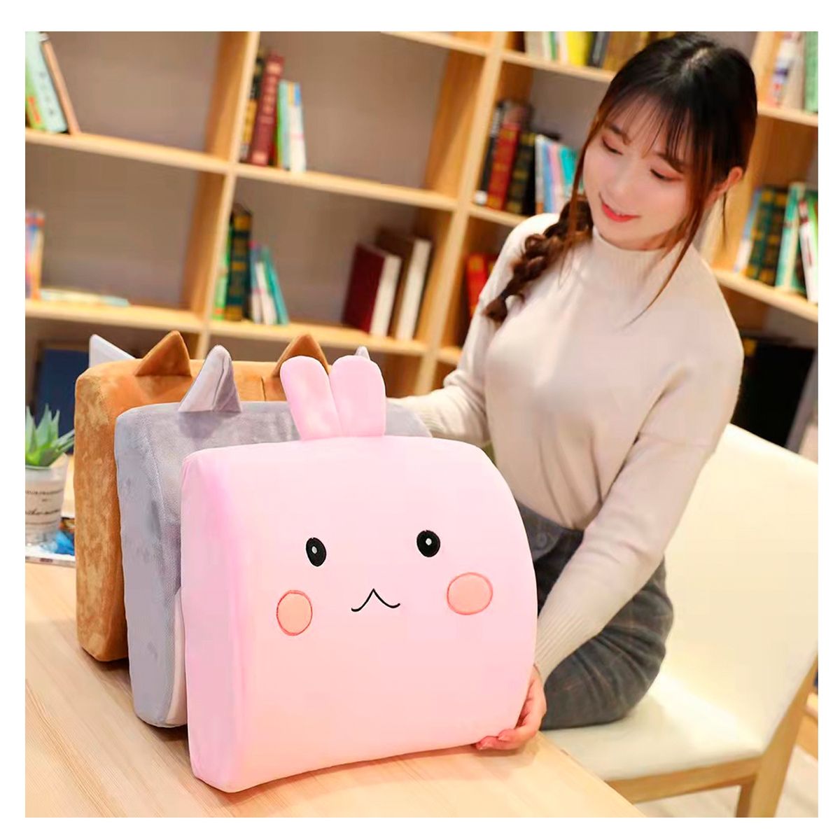 KTANA - Cojín lumbar Diseño Gris Ktana