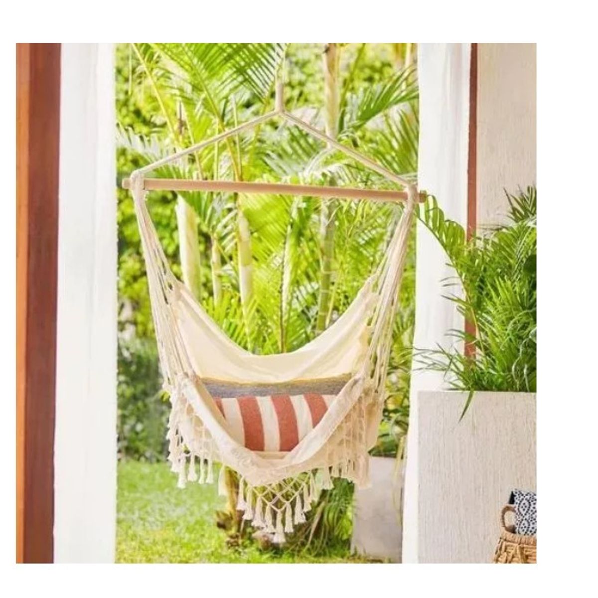 GENERICO - Silla Hamaca Colgante  color Beige