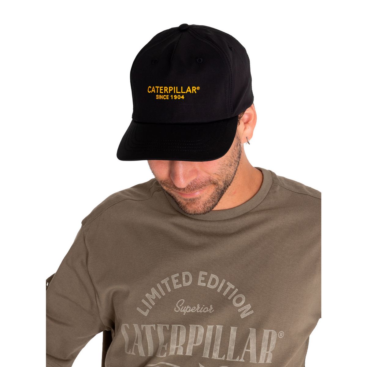 CAT - Jockey Hombre Unstructured 5-Panel Hat Negro CAT