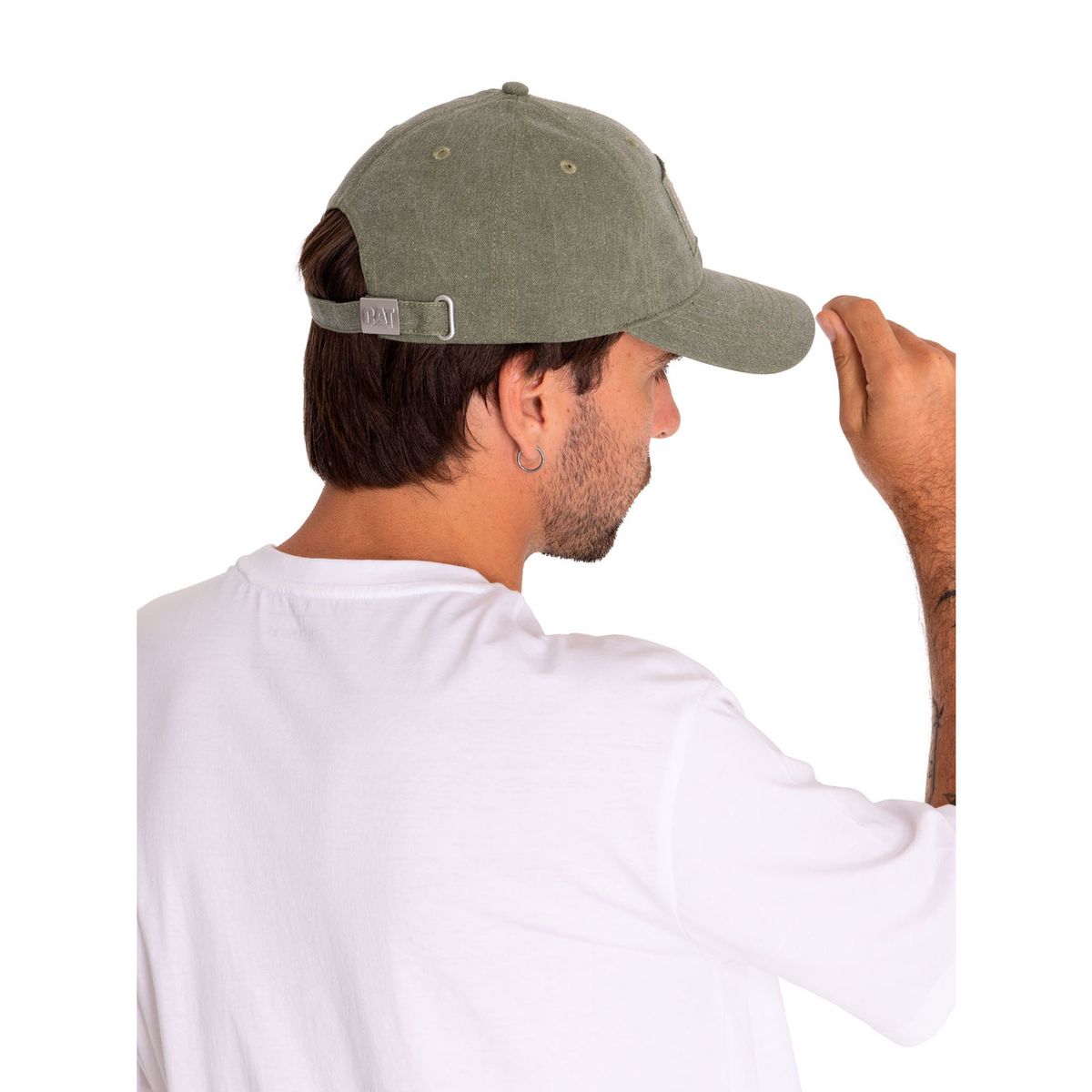 CAT - Jockey Hombre Logo Raw Edge Patch Verde CAT