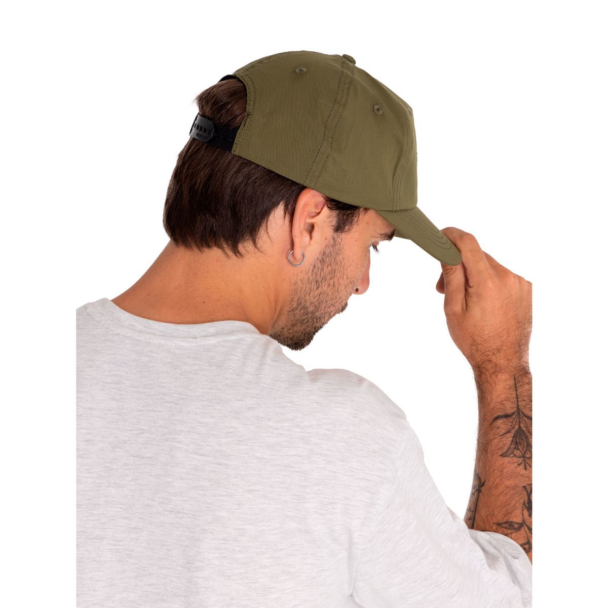 CAT - Jockey Hombre Unstructured 5-Panel Hat Verde CAT