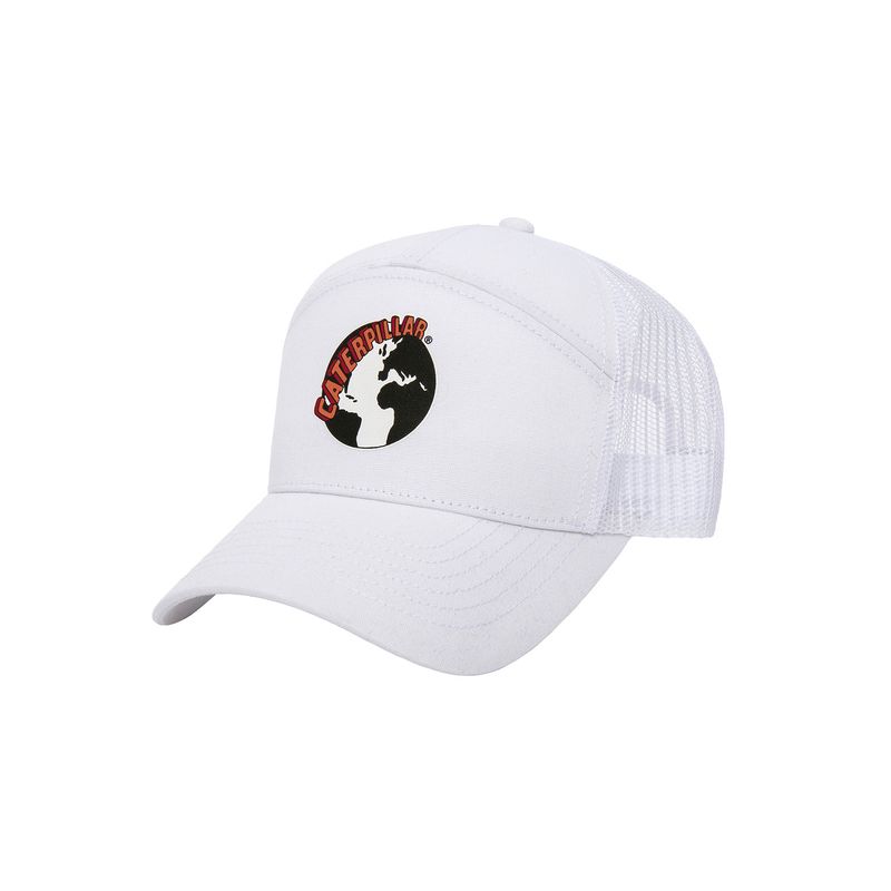 CAT - Jockey Hombre Street Vibes -Panel Mesh Back Blanco CAT