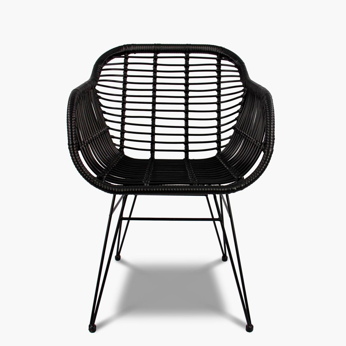 FORM DESIGN - Silla Comedor c/brazo Terraza Ratan Creta Negro Form