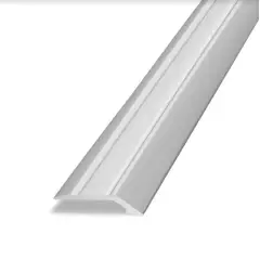 VERONA - Perfil GAP Aluminio Cromo Mate para Piso Vinilico
