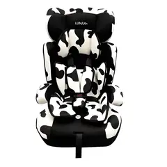LUMAX - Silla Tipo Butaca de Auto Para Niños Blanca y Negra