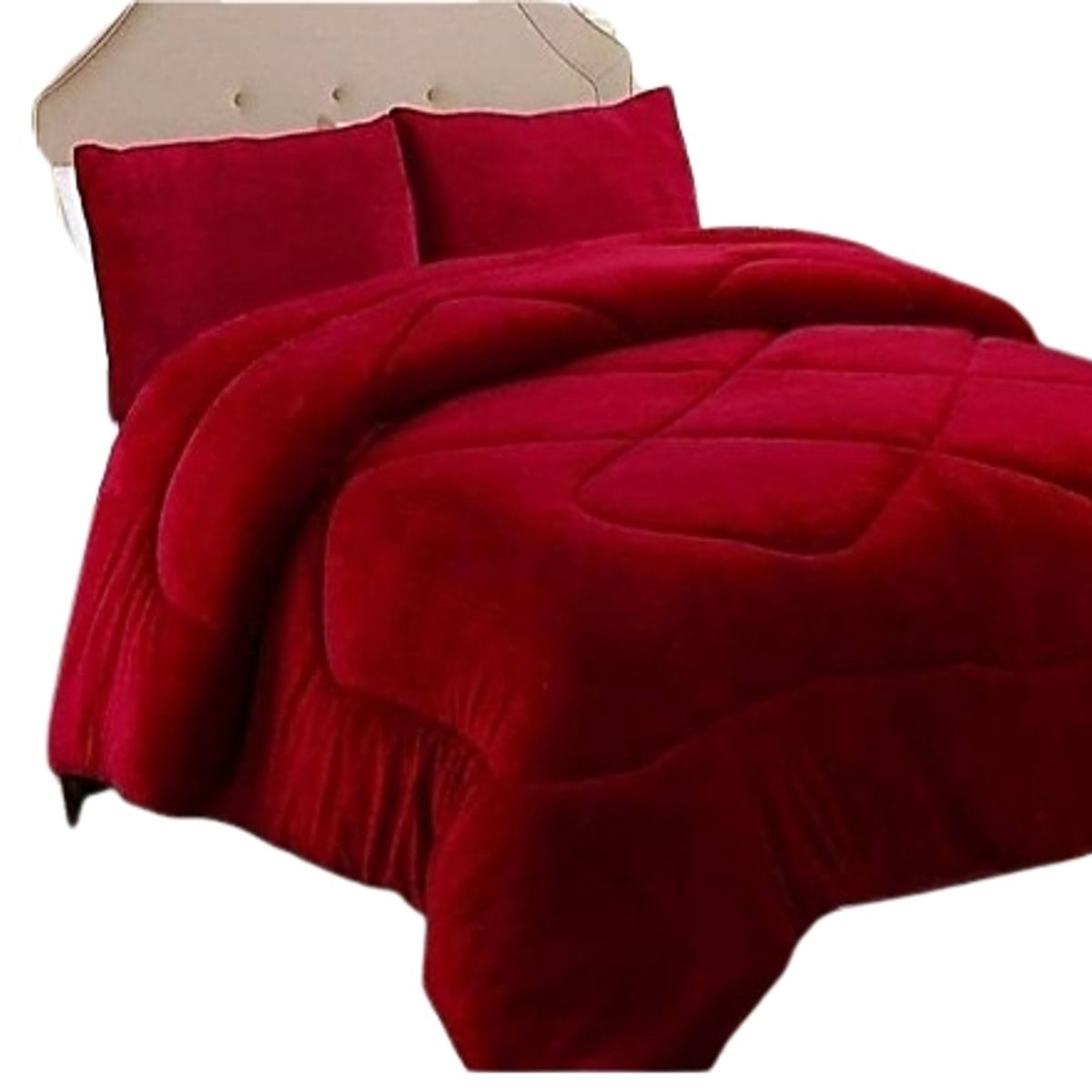 GENERICO - COBERTOR CON CHIPORRO KING ROJO 250cmX270cm GSOL