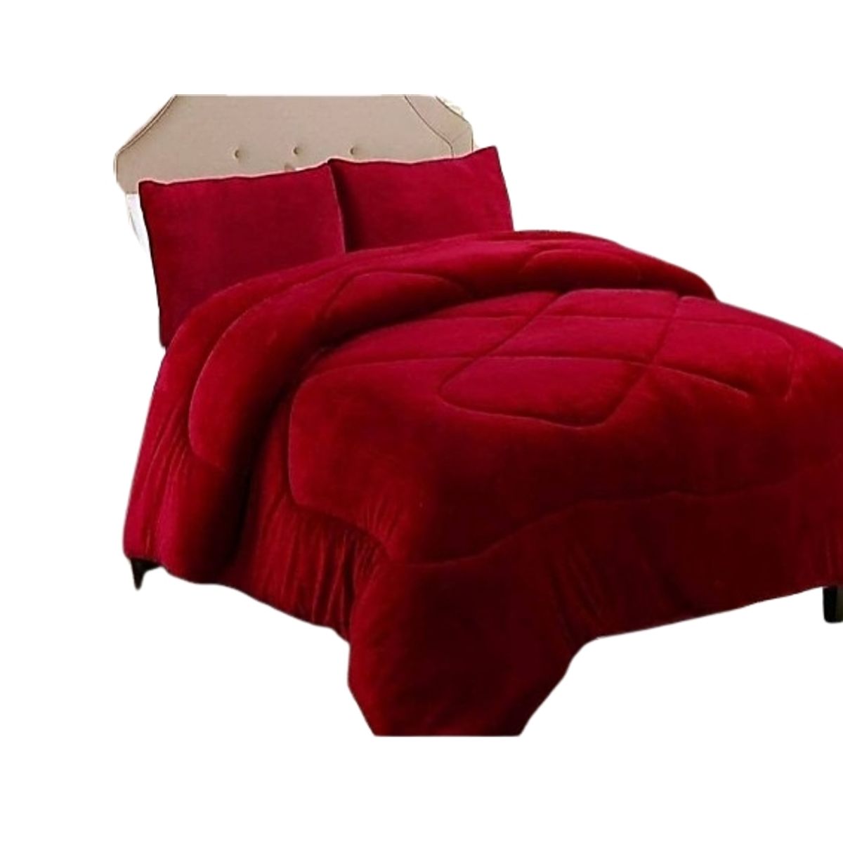 GENERICO - COBERTOR CON CHIPORRO KING ROJO 250cmX270cm GSOL