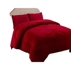 GENERICO - COBERTOR CON CHIPORRO KING ROJO 250cmX270cm GSOL