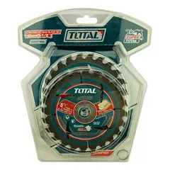 TOTAL TOOLS - Pack 2 Hoja Disco Sierra Circular 5 12 24 Dientes Total