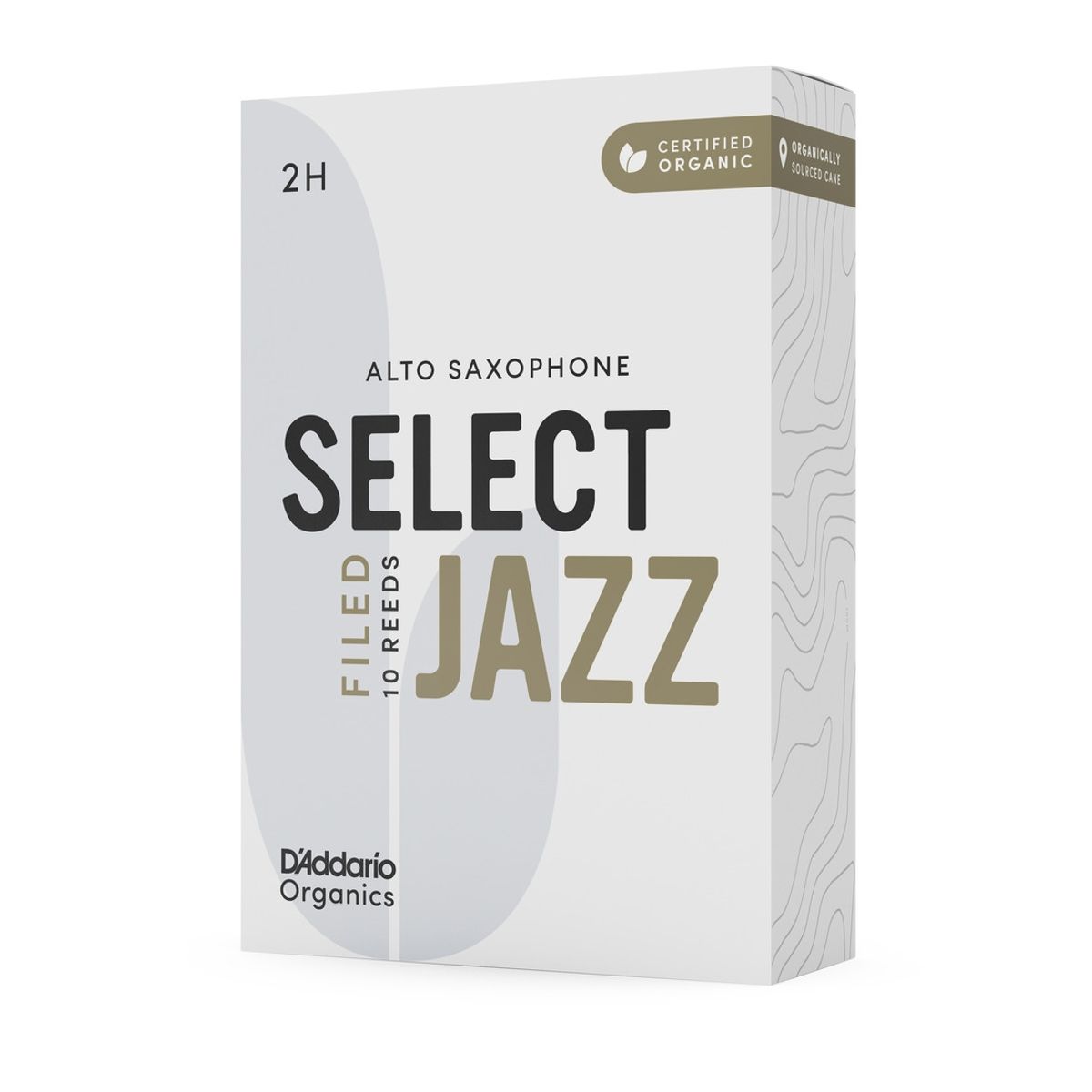 DADDARIO - Cañas Saxo Alto 2H Organic Select Jazz Pack 10 Daddario