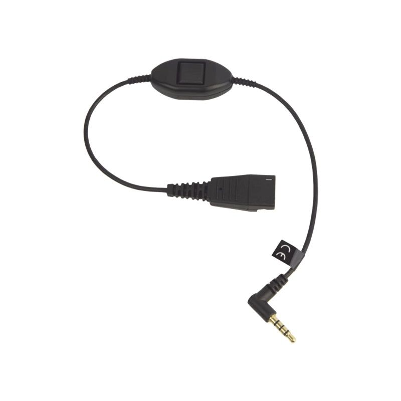 JABRA - Adaptador Jabra Qd A 3.5mm Con Boton Contestar Colgar Para Audifonos