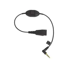 JABRA - Adaptador Qd A 3.5mm Con Boton Contestar Colgar Para Audifonos