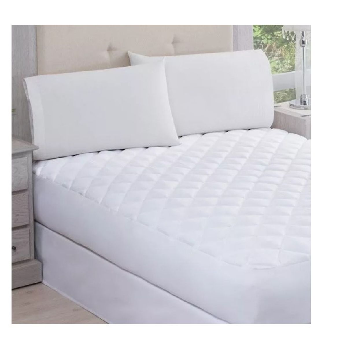 GENERICO - Funda Cubre Colchón Impermeable 1 Plaza 190x90+37 Cm