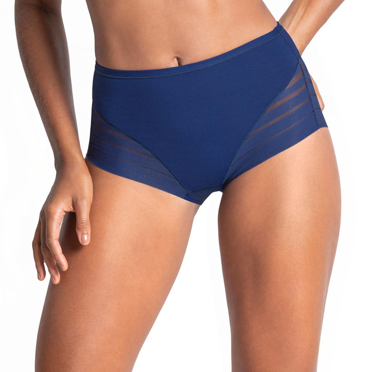 LEONISA - Leonisa Calzón faja de control suave tiro alto 012903 Azul