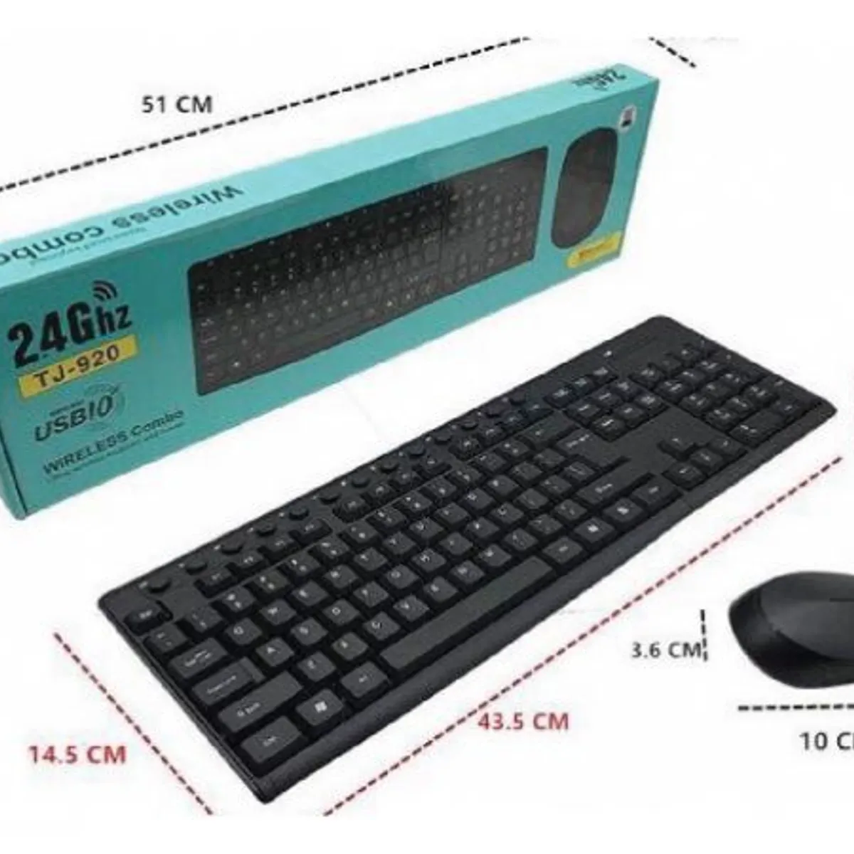 Teclado + Mouse Inalámbrico/ 2 En 1 AOAS Weibo Wb-8012, USB., marca WEIBO - Foto 2